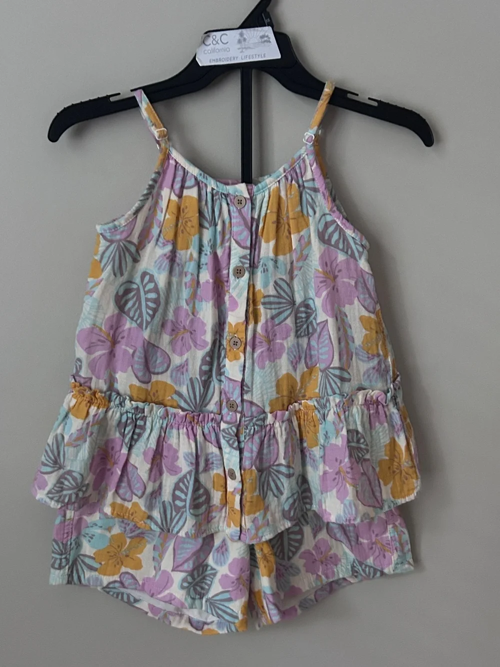 Cat & Jack Girls Two Piece Set Size M 7/8